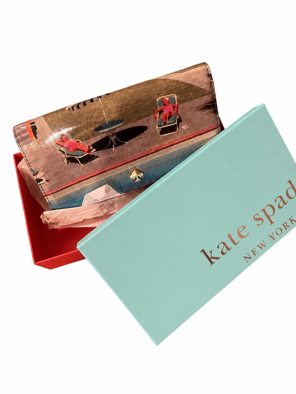 kate spade All in a Day’s Work Shannon Wallet, patent leather, with box